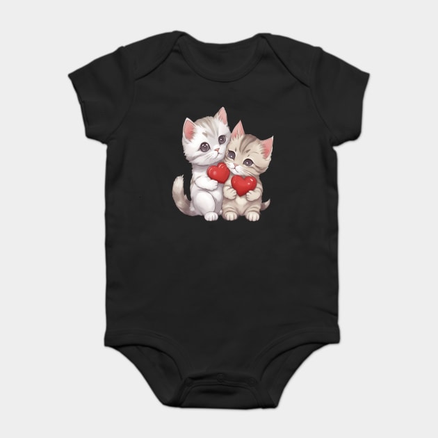 Baby Tabby Cat Baby Bodysuit by animegirlnft